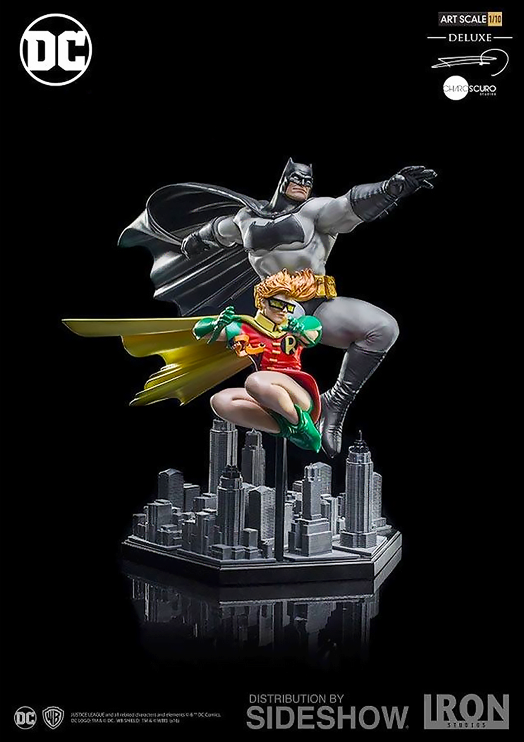 IRON STUDIOS DC THE DARK KNIGHT RETURNS: BATMAN & ROBIN DELUXE  BY FRANK MILLER EXCLUSIVE 1/10 - DCCDCG07217-10 - Anotoys Collectibles