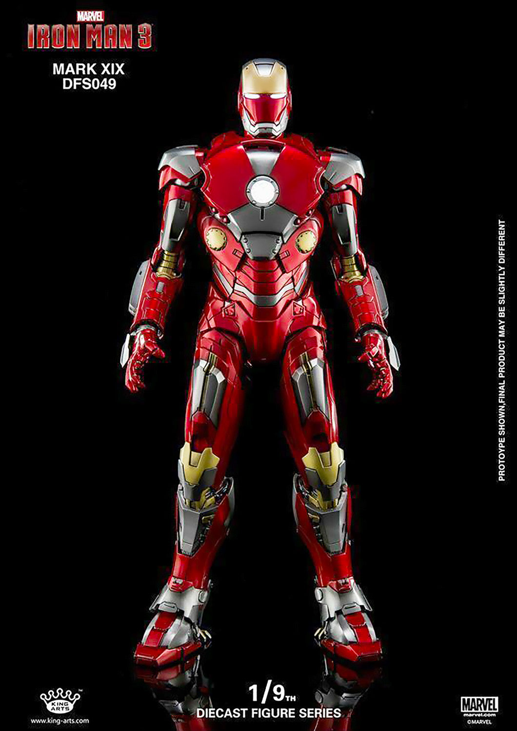 KING ARTS DIECAST IRON MAN MARK XIX - MARK 19 1/9 SCALE - DFS049 - Anotoys Collectibles
