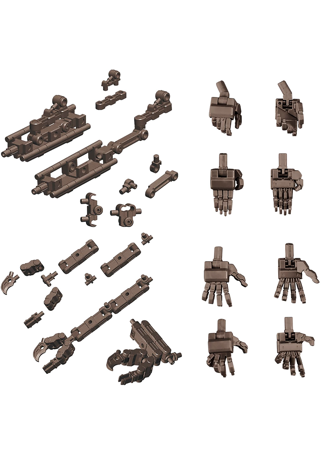 KOTOBUKIYA MECHA SUPPLY ASSORTED01 FLEXIBLE ARMS SET GUNMETAL VERSION - MJ101 - Anotoys Collectibles