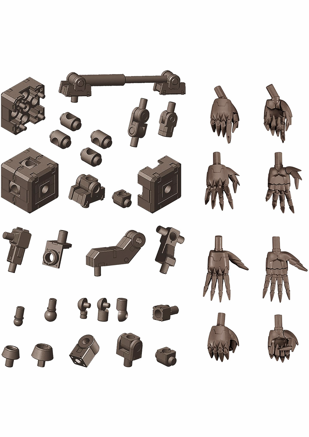 KOTOBUKIYA MECHA SUPPLY ASSORTED03 JOINT SET GUNMETAL VER. - MJ103 - Anotoys Collectibles