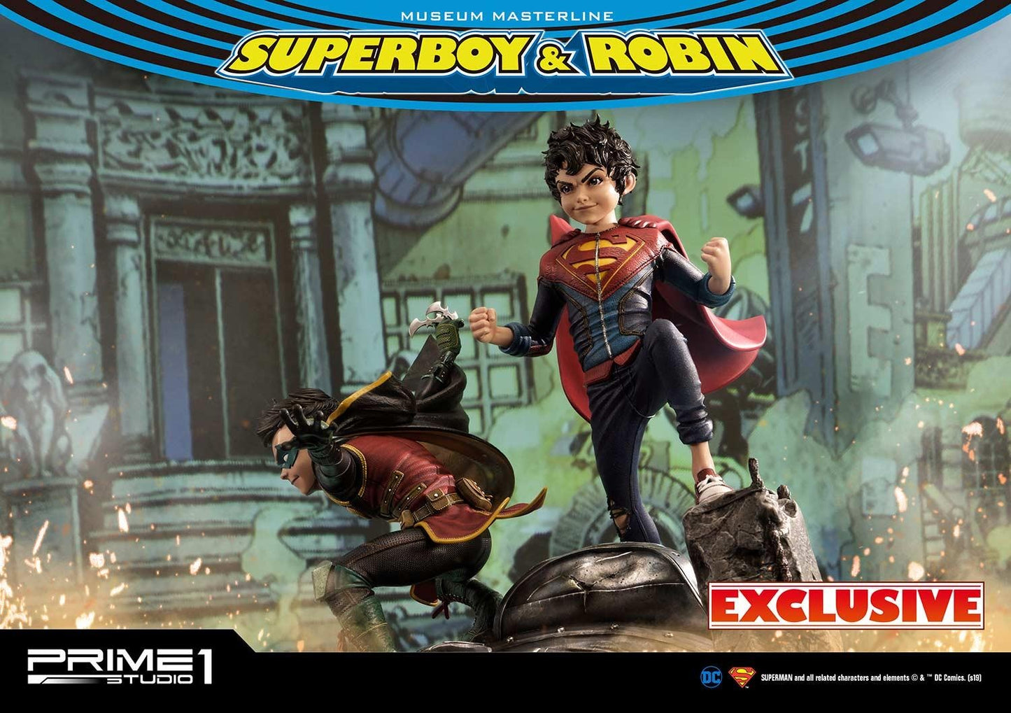 PRIME 1 STUDIO SUPERBOY AND ROBIN EXCLUSIVE VERSION MMDC-38EX - Anotoys Collectibles