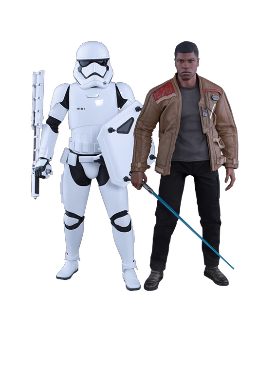 STAR WARS EPISODE VII THE FORCE AWAKENS FINN AND STORM TROOPER 1/6