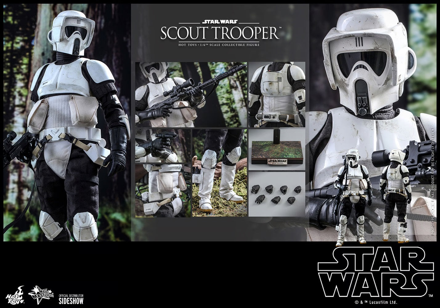 HOT TOYS STAR WARS ROTJ SCOUT TROOPER MMS611