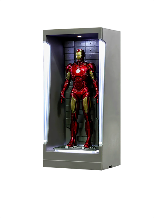 HOT TOYS MARVEL IRON MAN MARK IV - MARK 4 WITH HALL OF ARMOR MINIATURE COLLECTIBLE - MMSC008 - Anotoys Collectibles