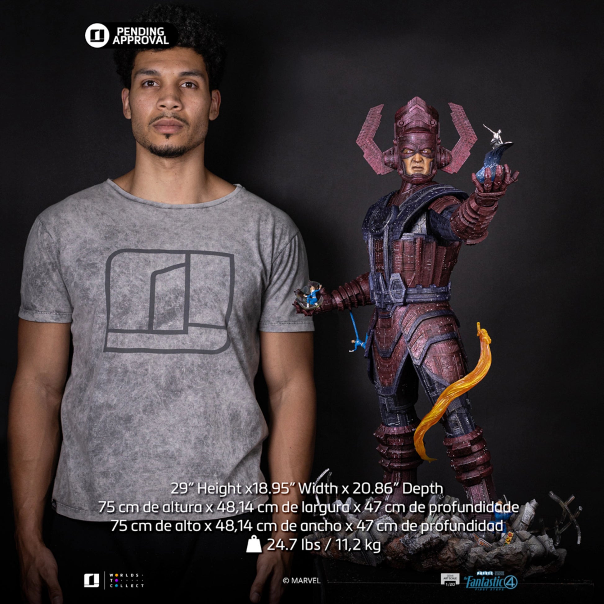 IRON STUDIOS GALACTUS DIORAMA DELUXE FANTASTIC 4 DEMI ART SCALE 1/20 - MARCAS127725-20(PRE-ORDER) - Anotoys Collectibles
