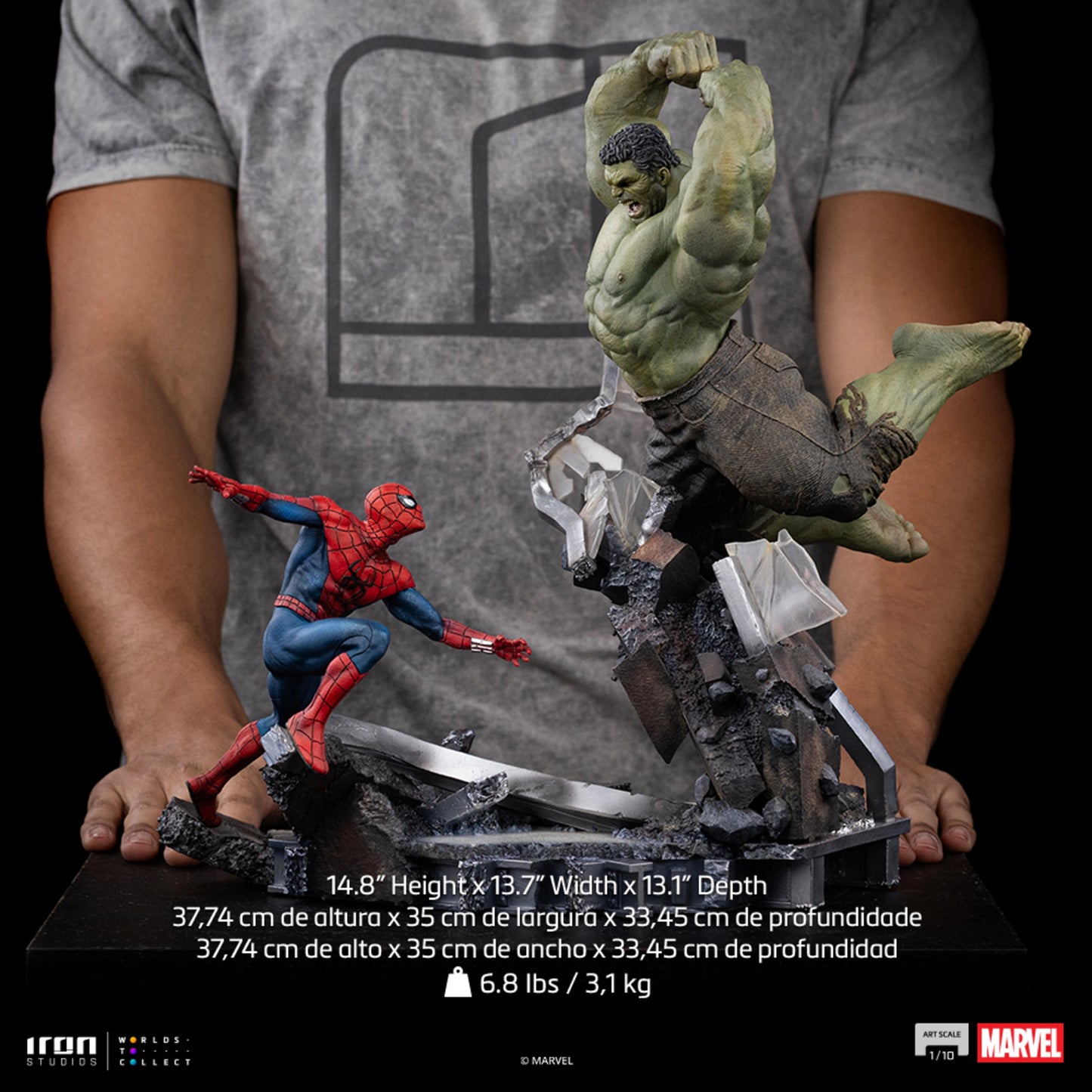 IRON STUDIOS SPIDER-MAN VS HULK - SPIDER-MAN BRAND NEW DAY - ART SCALE 1/10 - MARCAS143426-10(PRE-ORDER)