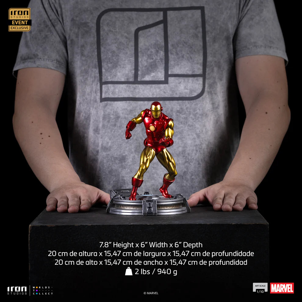 IRON STUDIOS - IRON MAN (CCXP EVENT EXCLUSIVE 2025) - MARCAS123525-10 - Anotoys Collectibles