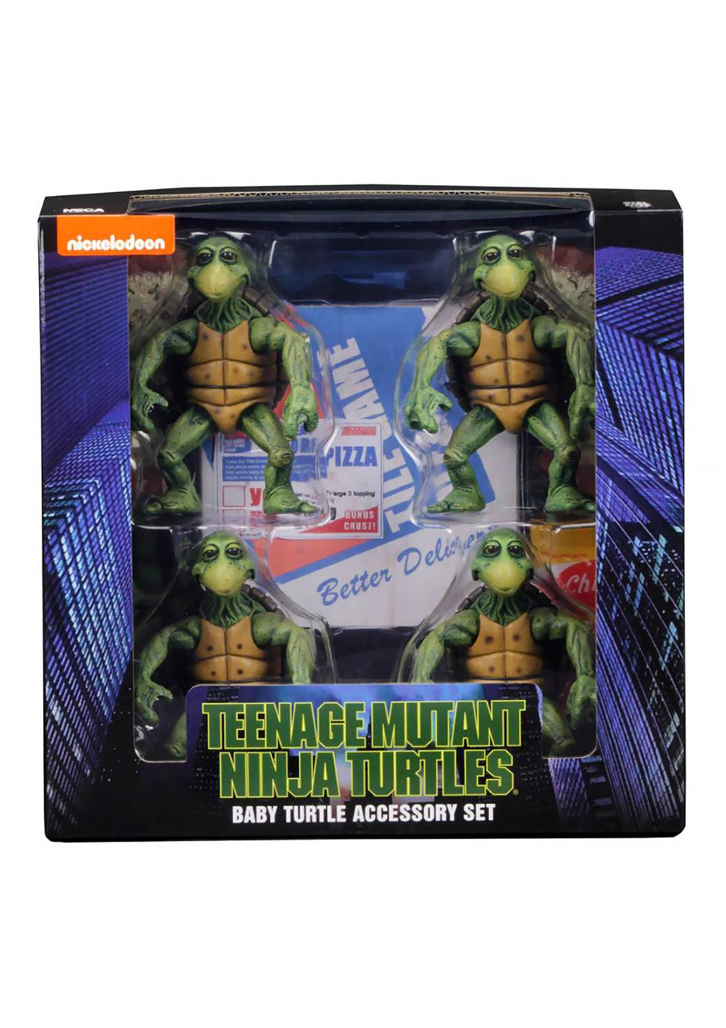 NECA TEENAGE MUTANT NINJA TURTLES 1990 MOVIE ACTION FIGURES - BABY TURTLES ACCESSORY SET 4 - 54064 - Anotoys Collectibles