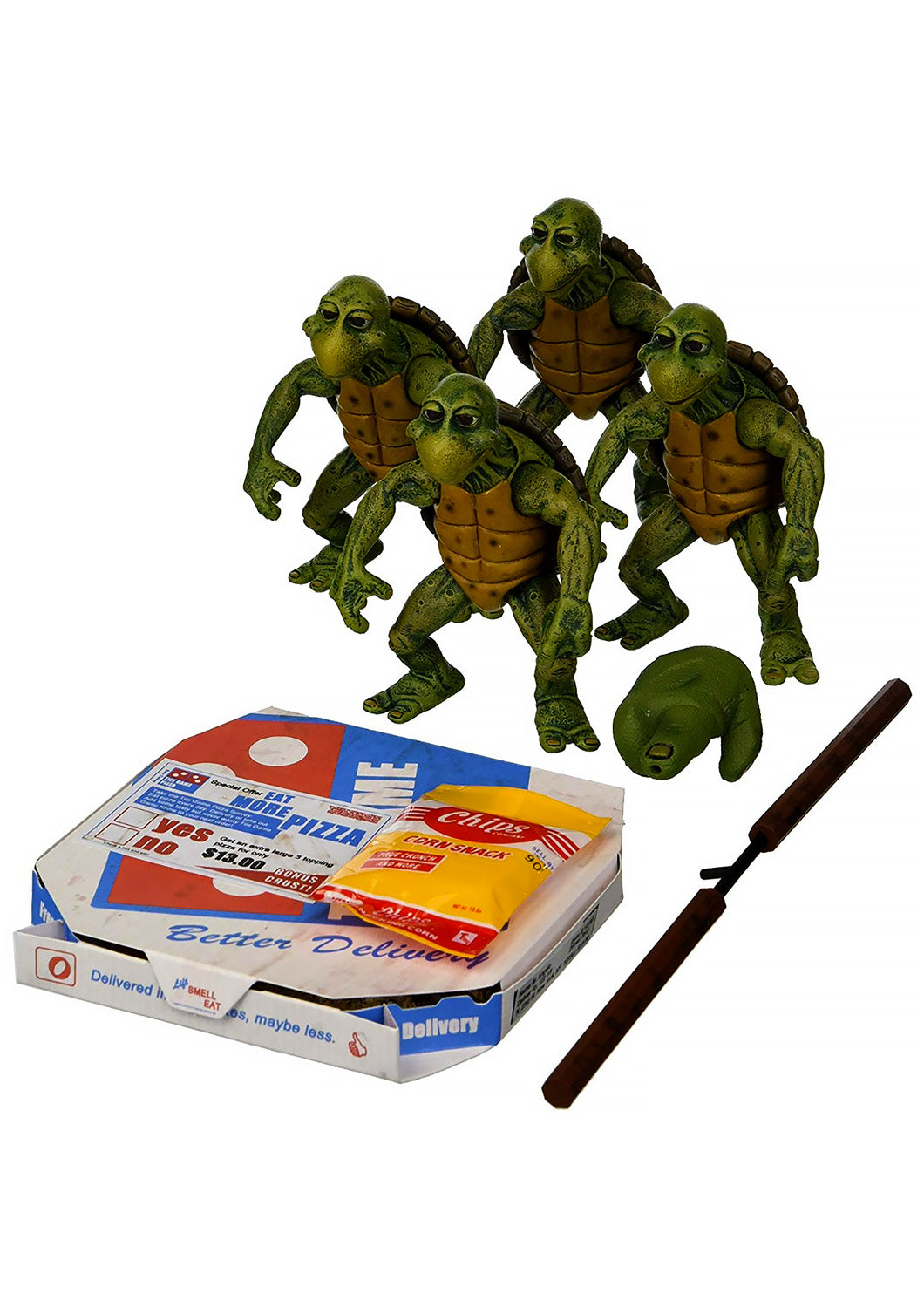 NECA TEENAGE MUTANT NINJA TURTLES 1990 MOVIE ACTION FIGURES - BABY TURTLES ACCESSORY SET 4 - 54064 - Anotoys Collectibles