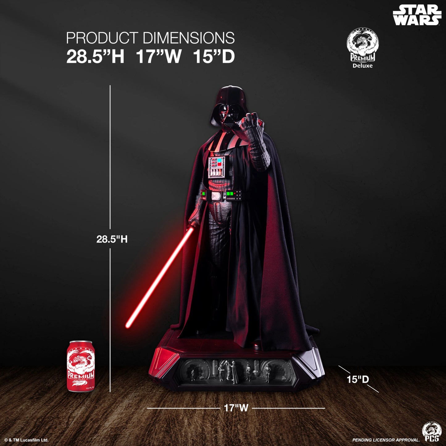 PCS DARTH VADER 1:3 STATUE DELUXE EDITION - PCSSWDV13DEL(PRE-ORDER)