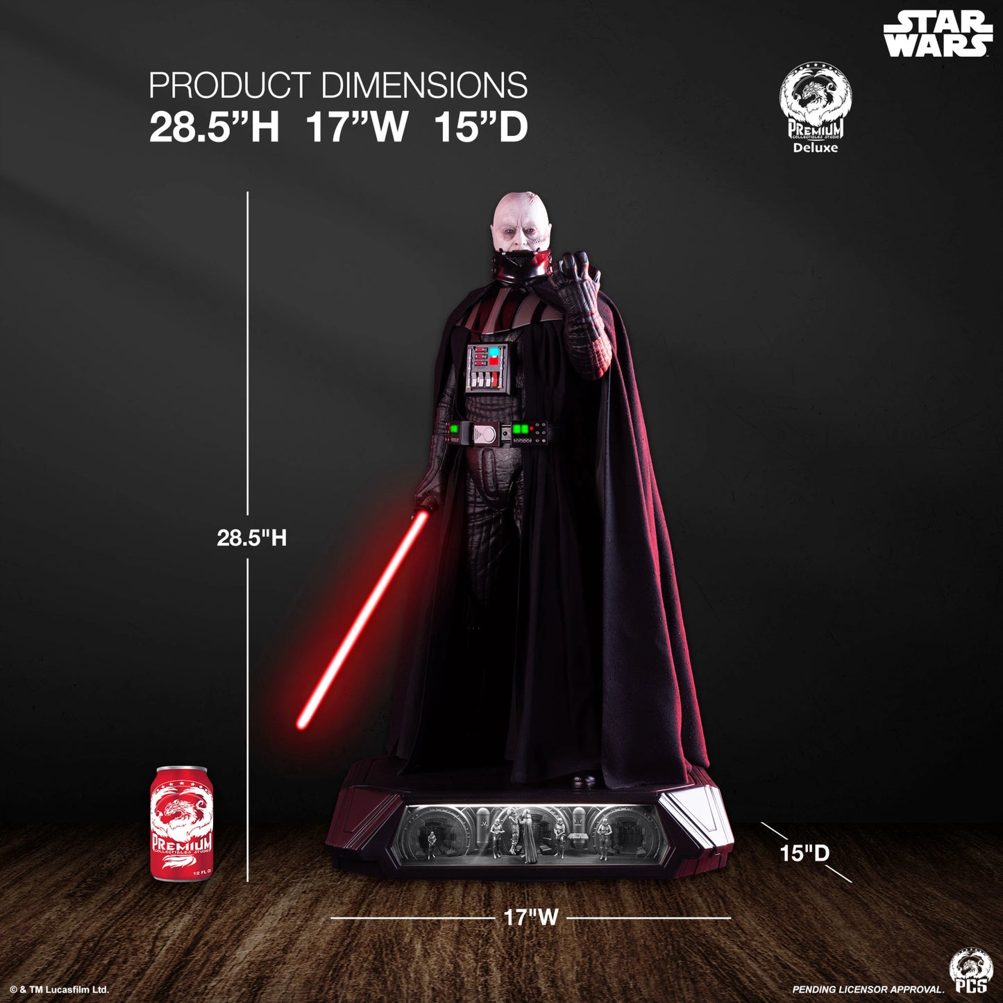 PCS DARTH VADER 1:3 HYPERREAL STATUE - PCSSWDV13EX(PREORDER)