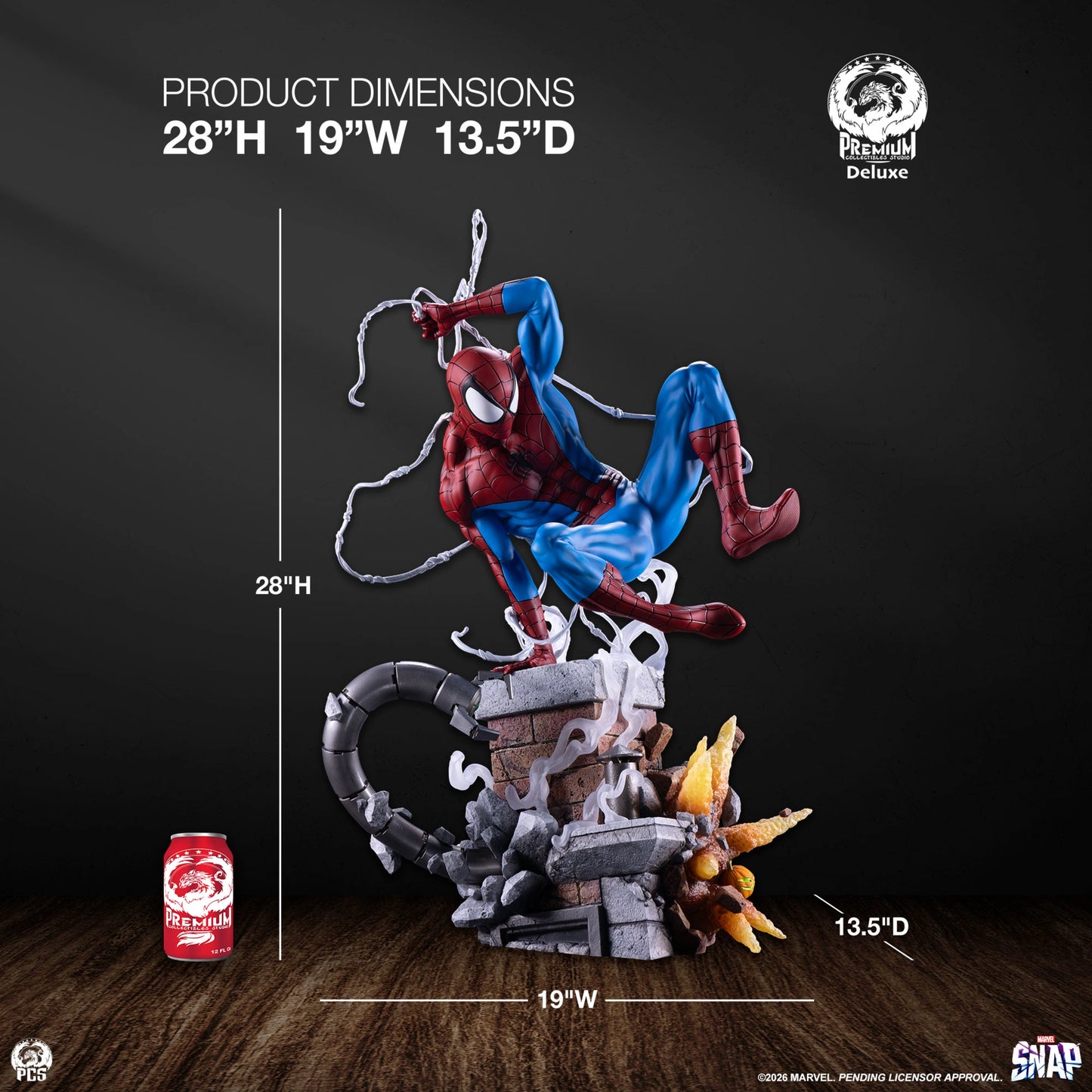 PCS SPIDER-MAN 1:3 STATUE DELUXE EDITION - PCSSNAPSPM13VE(PREORDER)