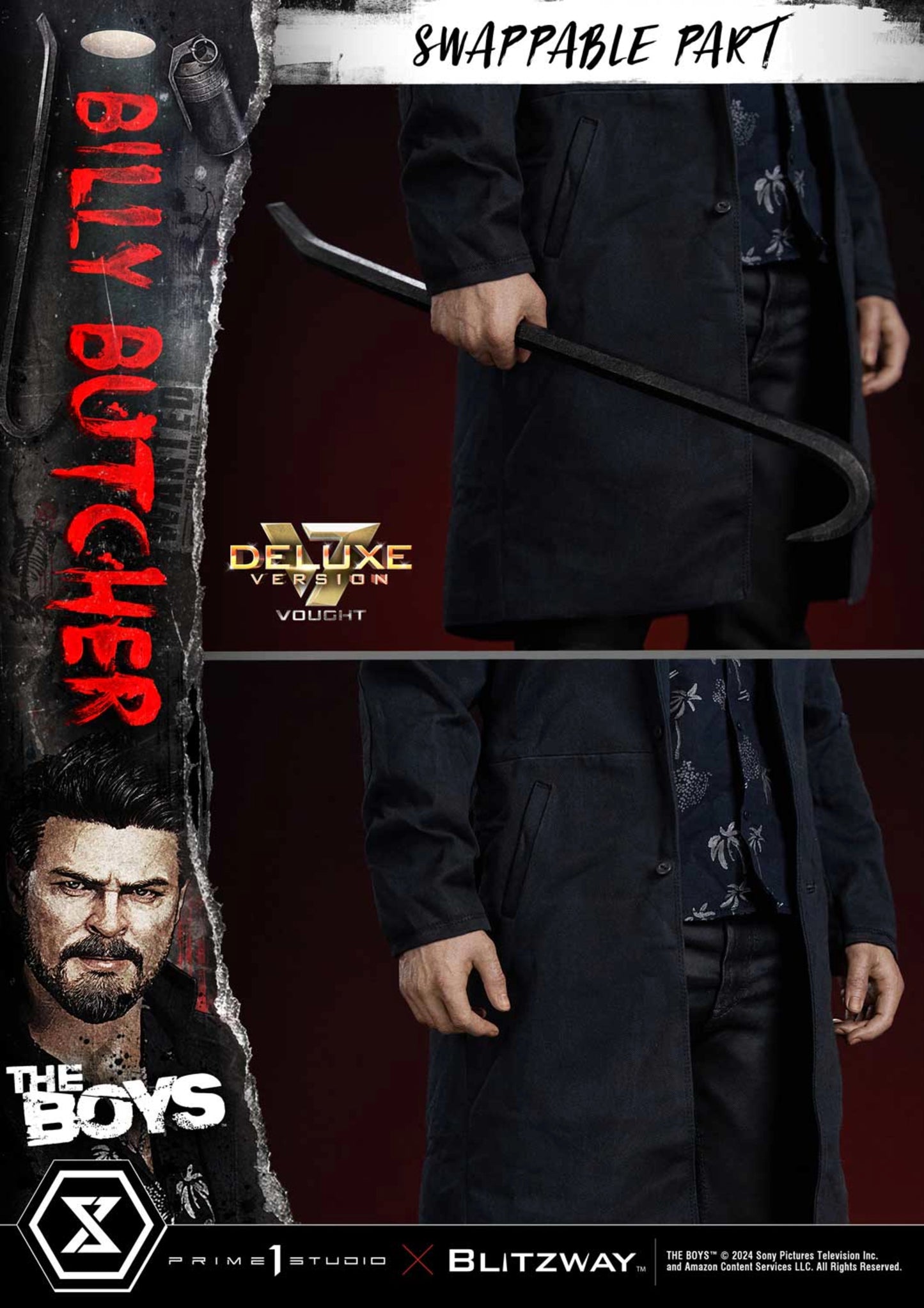 PRIME 1 STUDIO - THE BOYS - WILLIAM "BILLY" BUTCHER DELUXE VERSION 1:4 SCALE STATUE