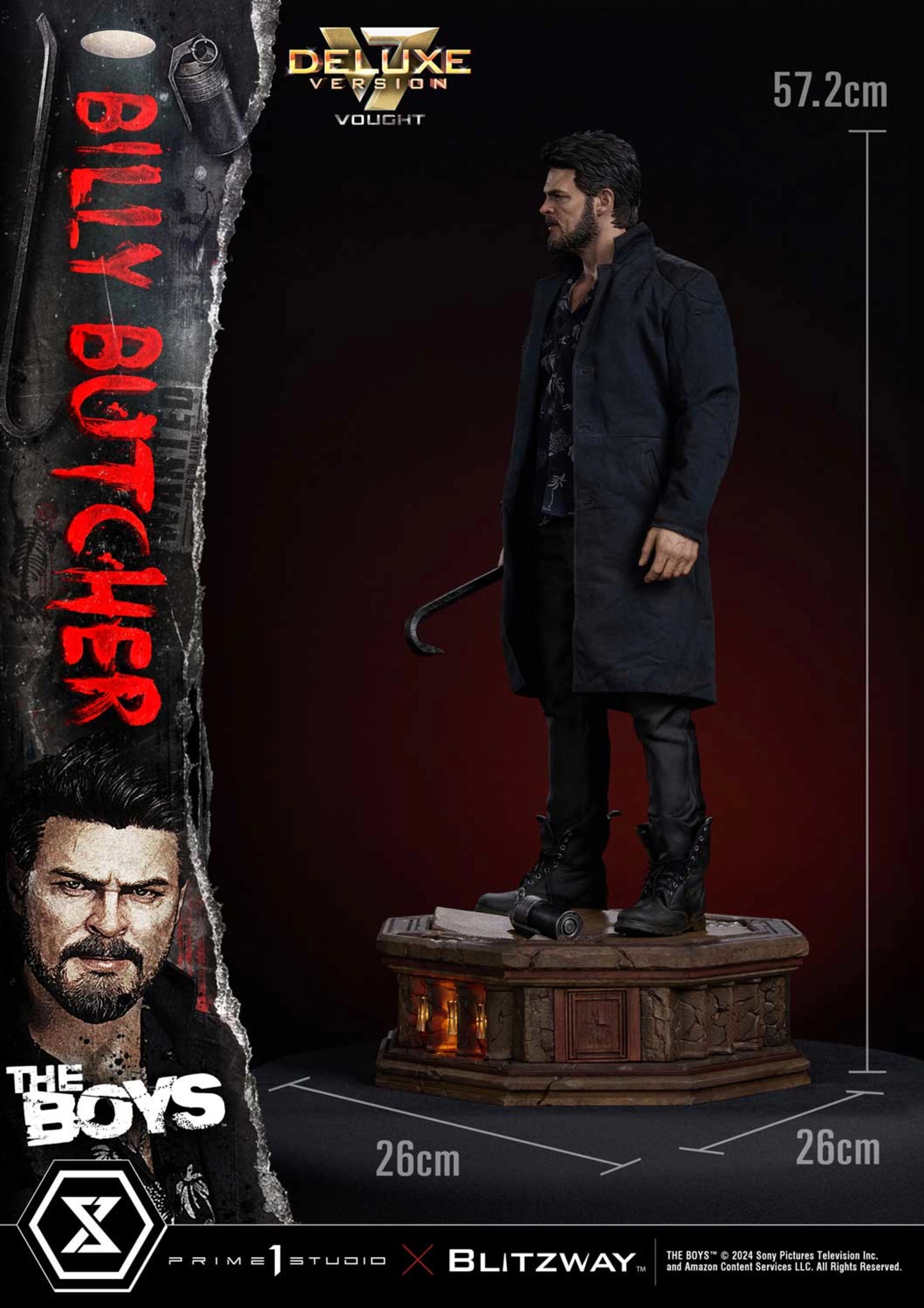 PRIME 1 STUDIO - THE BOYS - WILLIAM "BILLY" BUTCHER DELUXE VERSION 1:4 SCALE STATUE