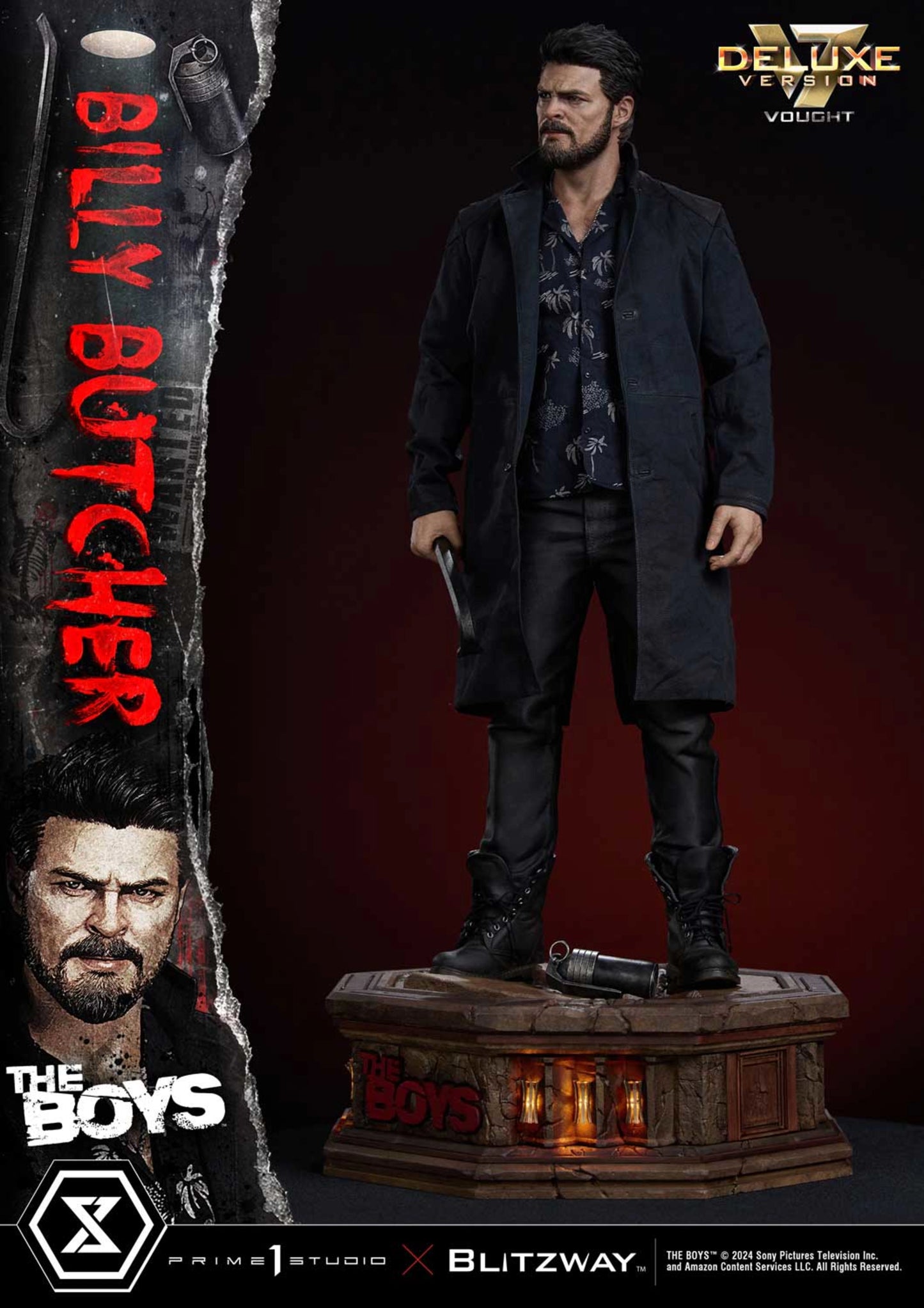 PRIME 1 STUDIO - THE BOYS - WILLIAM "BILLY" BUTCHER DELUXE VERSION 1:4 SCALE STATUE