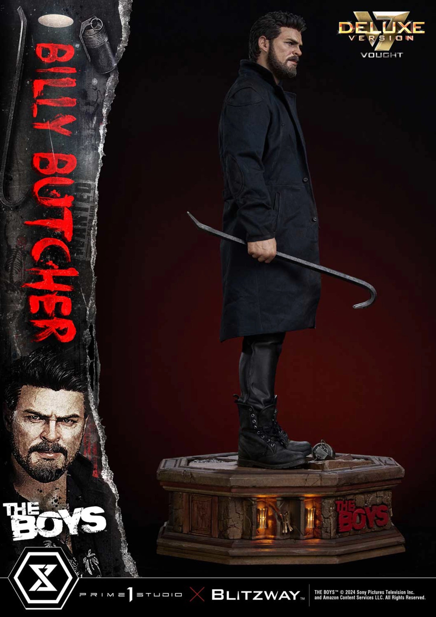 PRIME 1 STUDIO - THE BOYS - WILLIAM "BILLY" BUTCHER DELUXE VERSION 1:4 SCALE STATUE