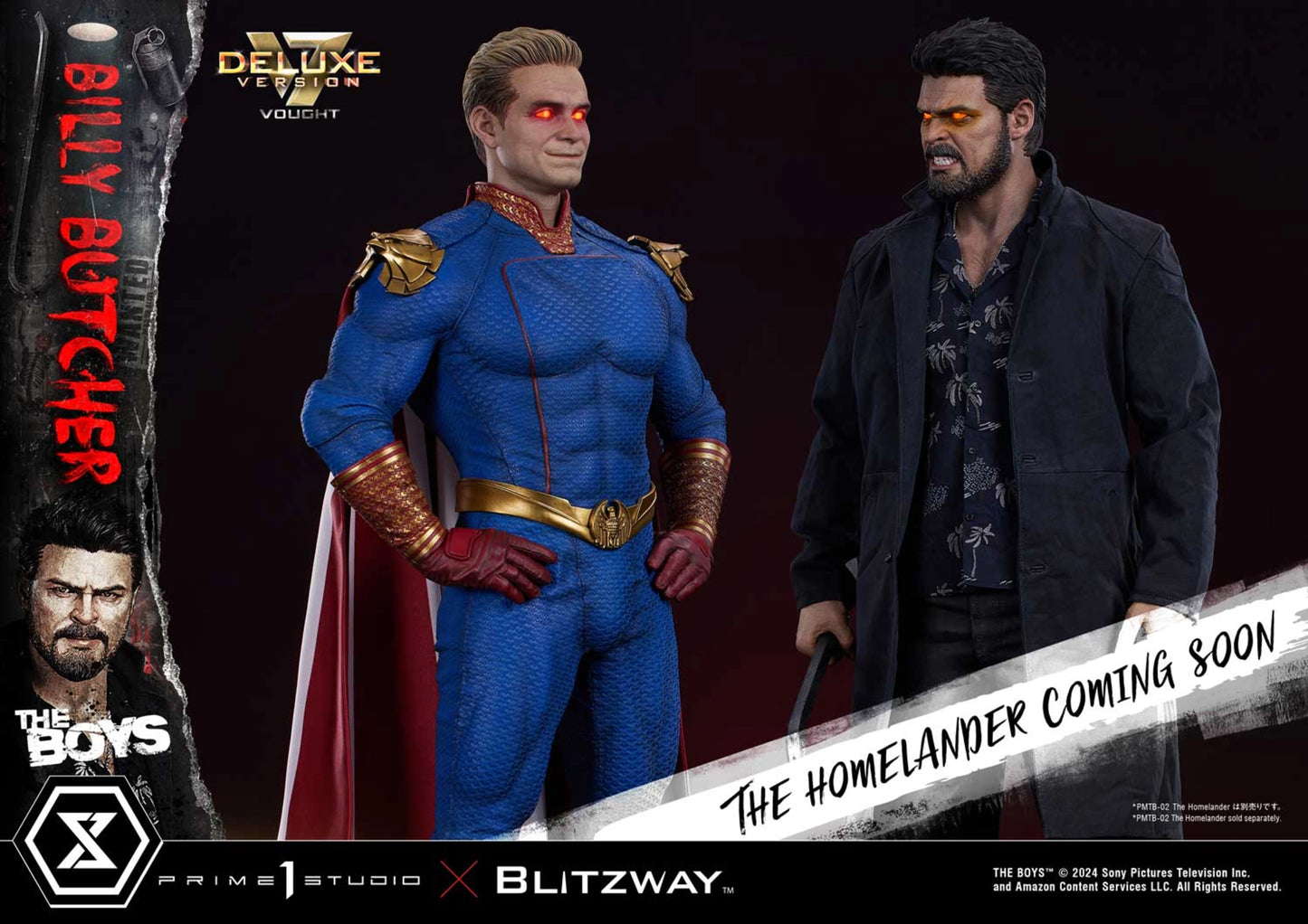 PRIME 1 STUDIO - THE BOYS - WILLIAM "BILLY" BUTCHER DELUXE VERSION 1:4 SCALE STATUE