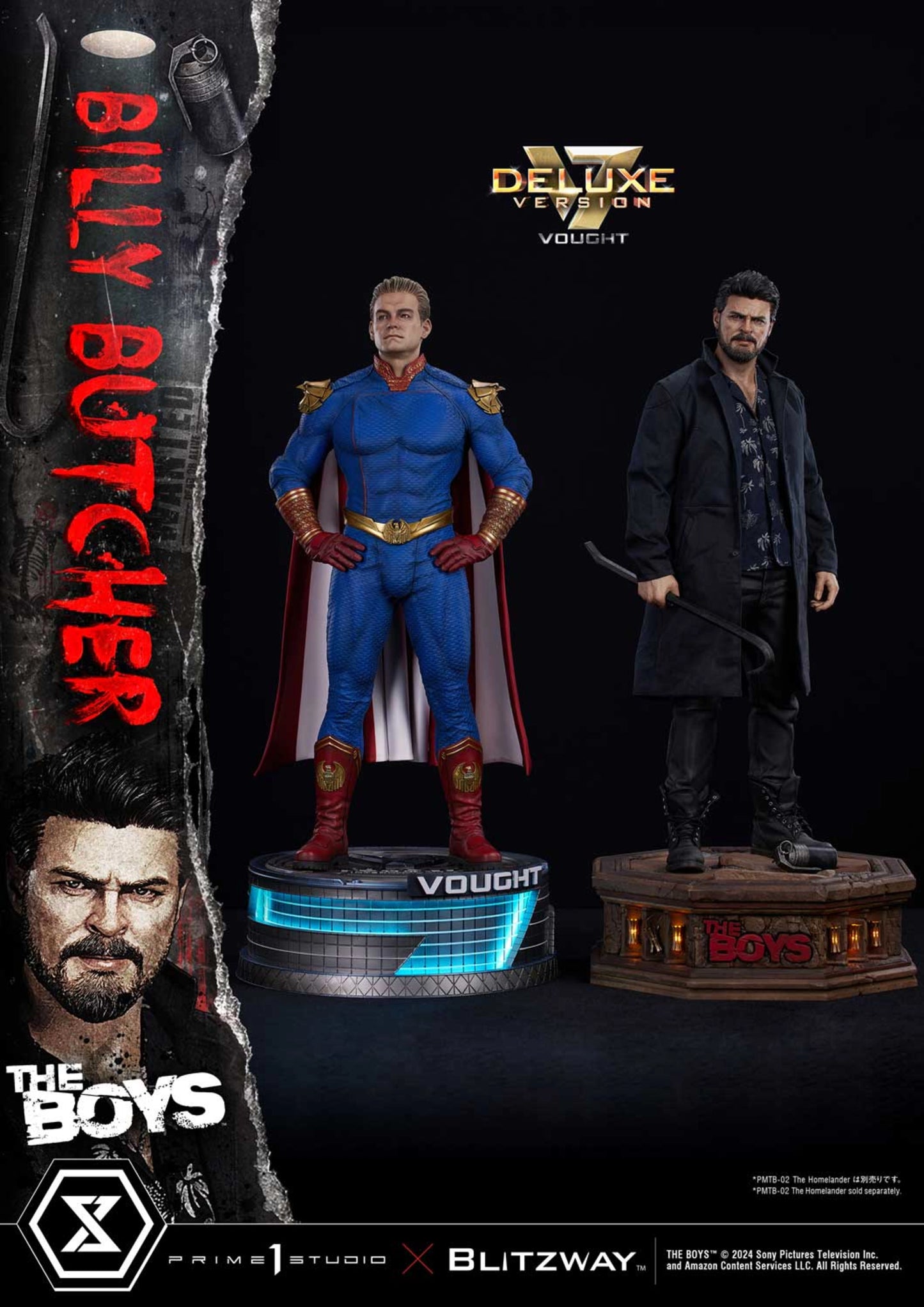 PRIME 1 STUDIO - THE BOYS - WILLIAM "BILLY" BUTCHER DELUXE VERSION 1:4 SCALE STATUE