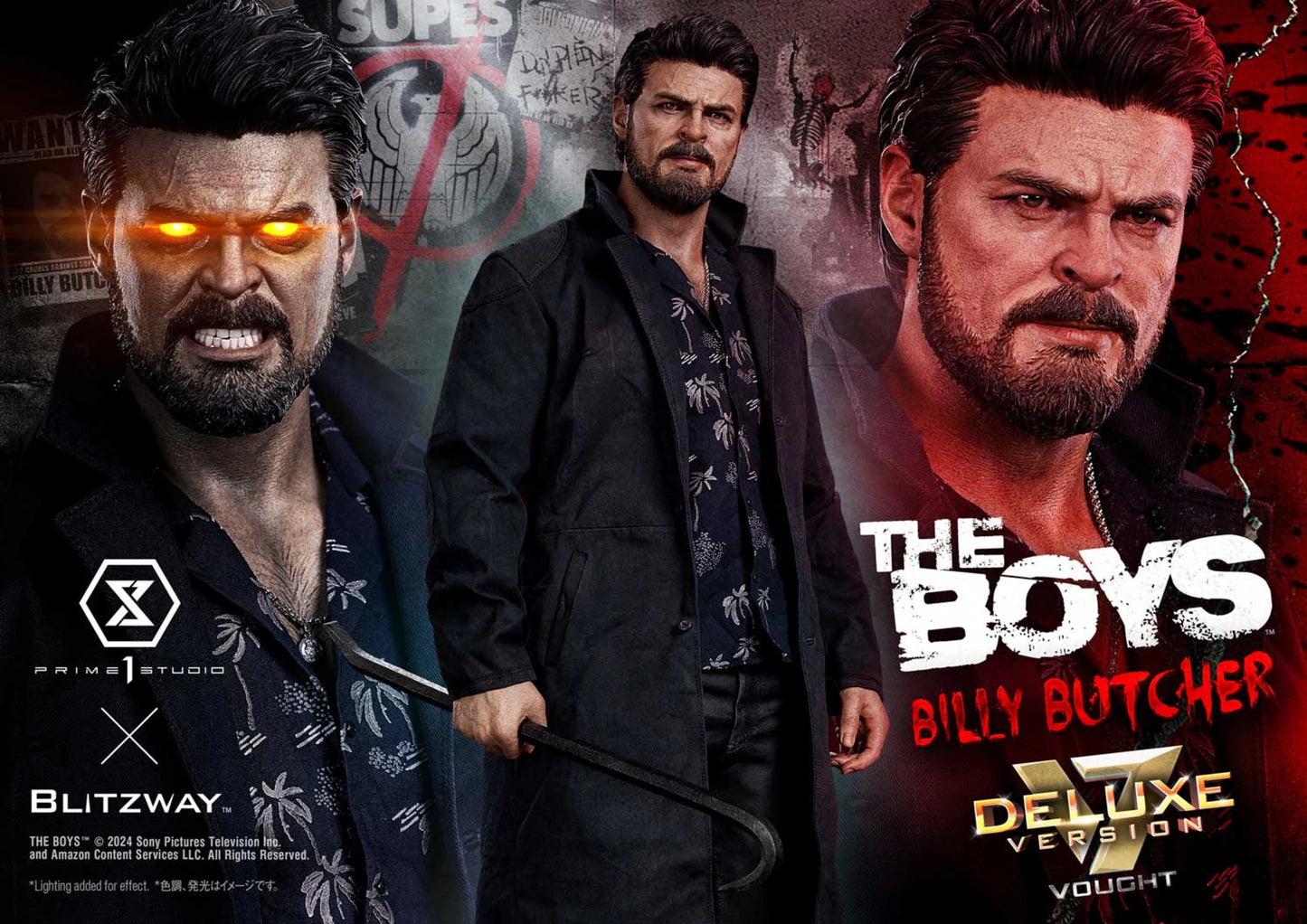 PRIME 1 STUDIO - THE BOYS - WILLIAM "BILLY" BUTCHER DELUXE VERSION 1:4 SCALE STATUE