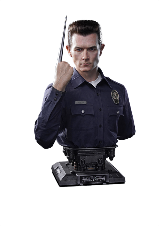 QUEEN STUDIOS TERMINATOR2: T-1000 LIFE-SIZE BUST - QS-097(PRE-ORDER)