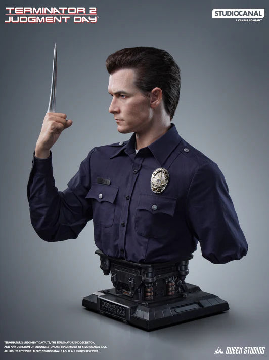 QUEEN STUDIOS TERMINATOR2: T-1000 LIFE-SIZE BUST - QS-097(PRE-ORDER)