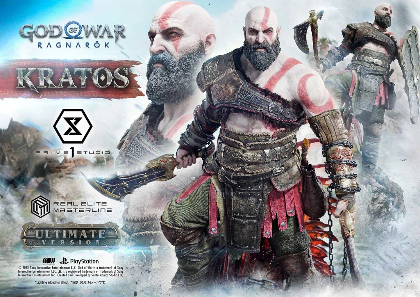 PRIME 1 STUDIO REAL ELITE MASTERLINE GOD OF WAR: RAGNAROK KRATOS ULTIMATE BONUS VERSION(PRE-ORDER)