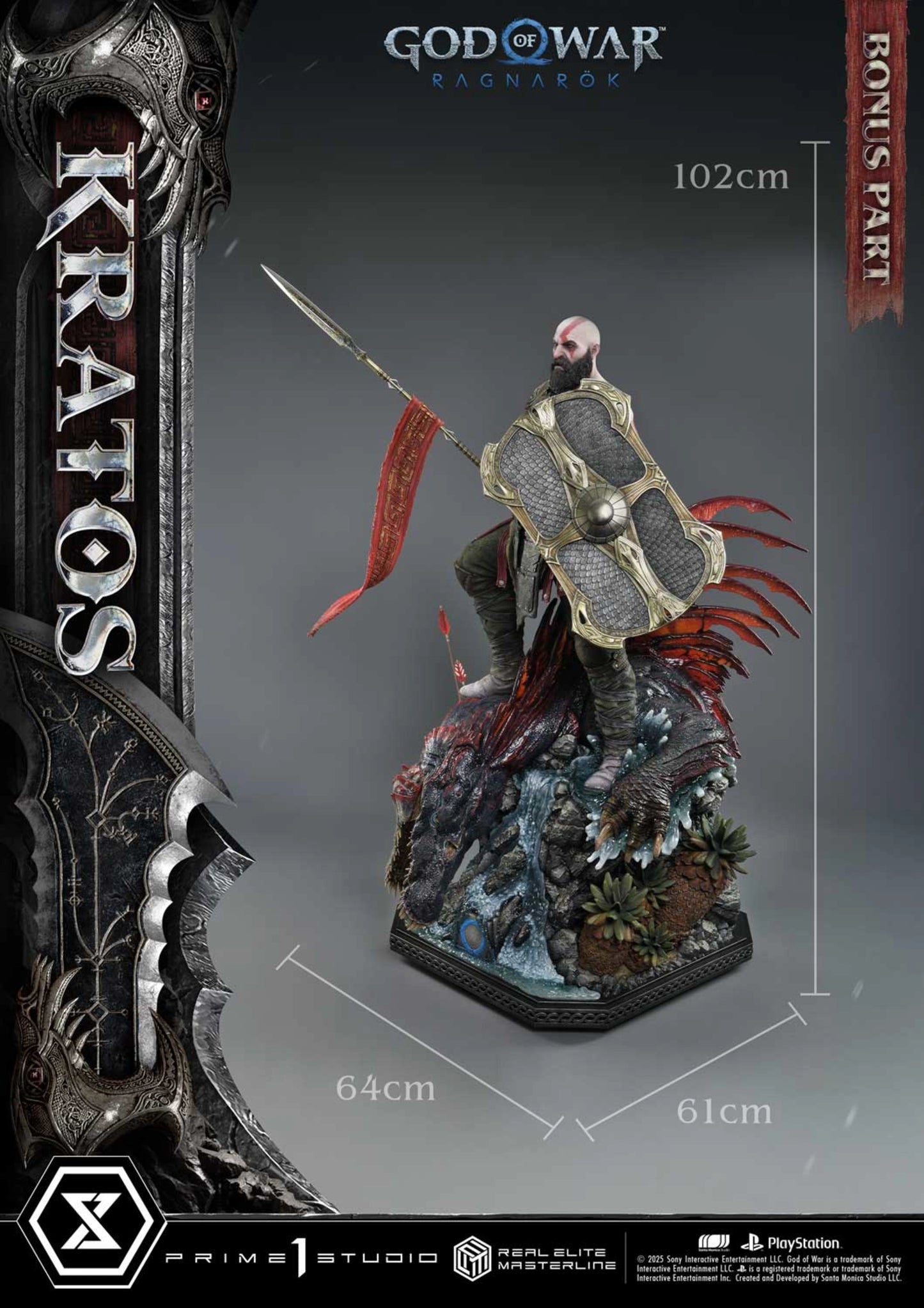 PRIME 1 STUDIO REAL ELITE MASTERLINE GOD OF WAR: RAGNAROK KRATOS ULTIMATE BONUS VERSION(PRE-ORDER)