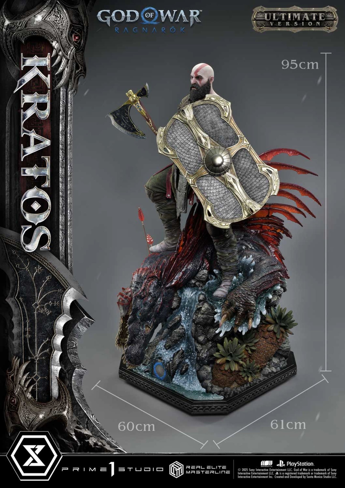 PRIME 1 STUDIO REAL ELITE MASTERLINE GOD OF WAR: RAGNAROK KRATOS ULTIMATE BONUS VERSION(PRE-ORDER)