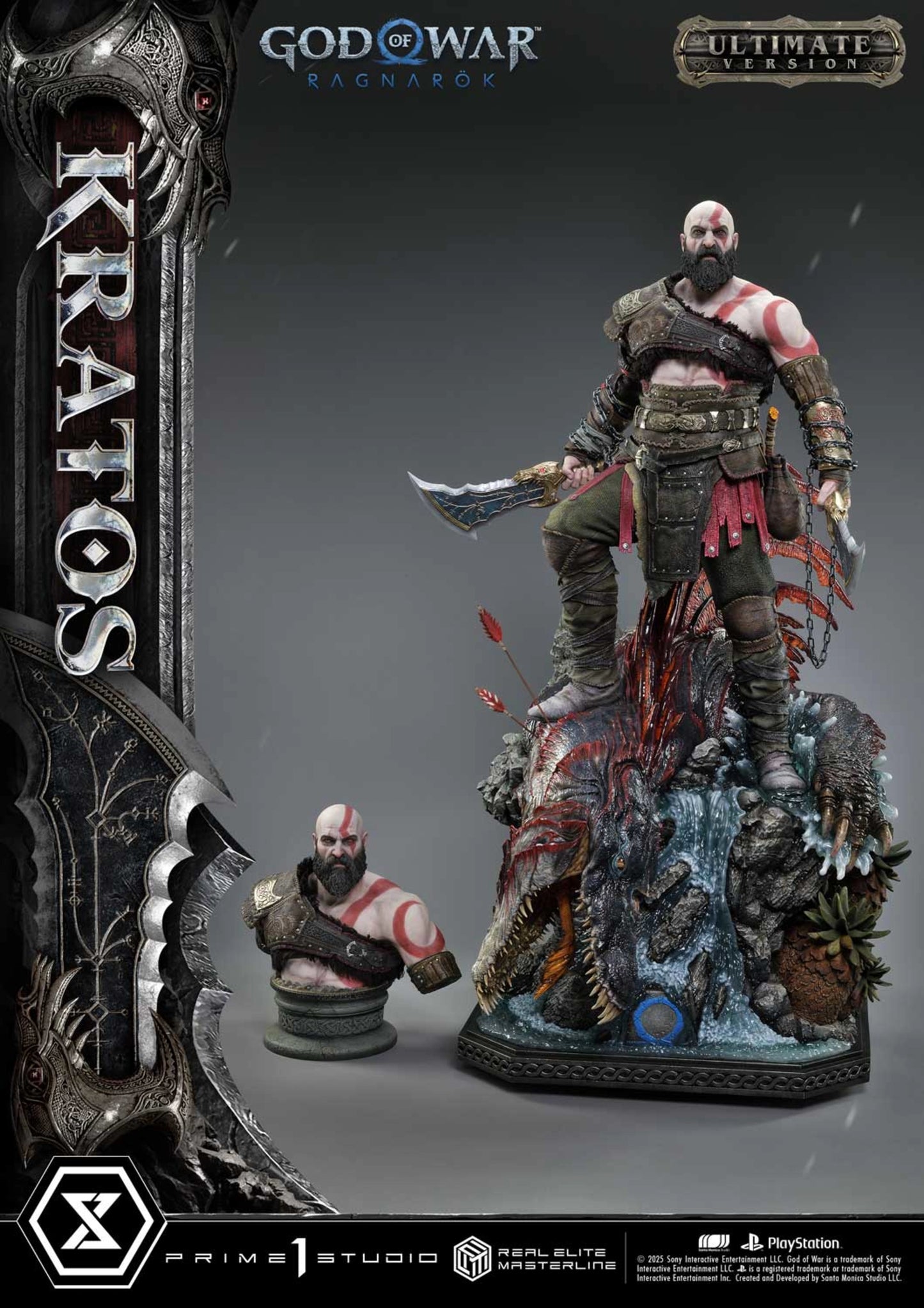 PRIME 1 STUDIO REAL ELITE MASTERLINE GOD OF WAR: RAGNAROK KRATOS ULTIMATE BONUS VERSION(PRE-ORDER)