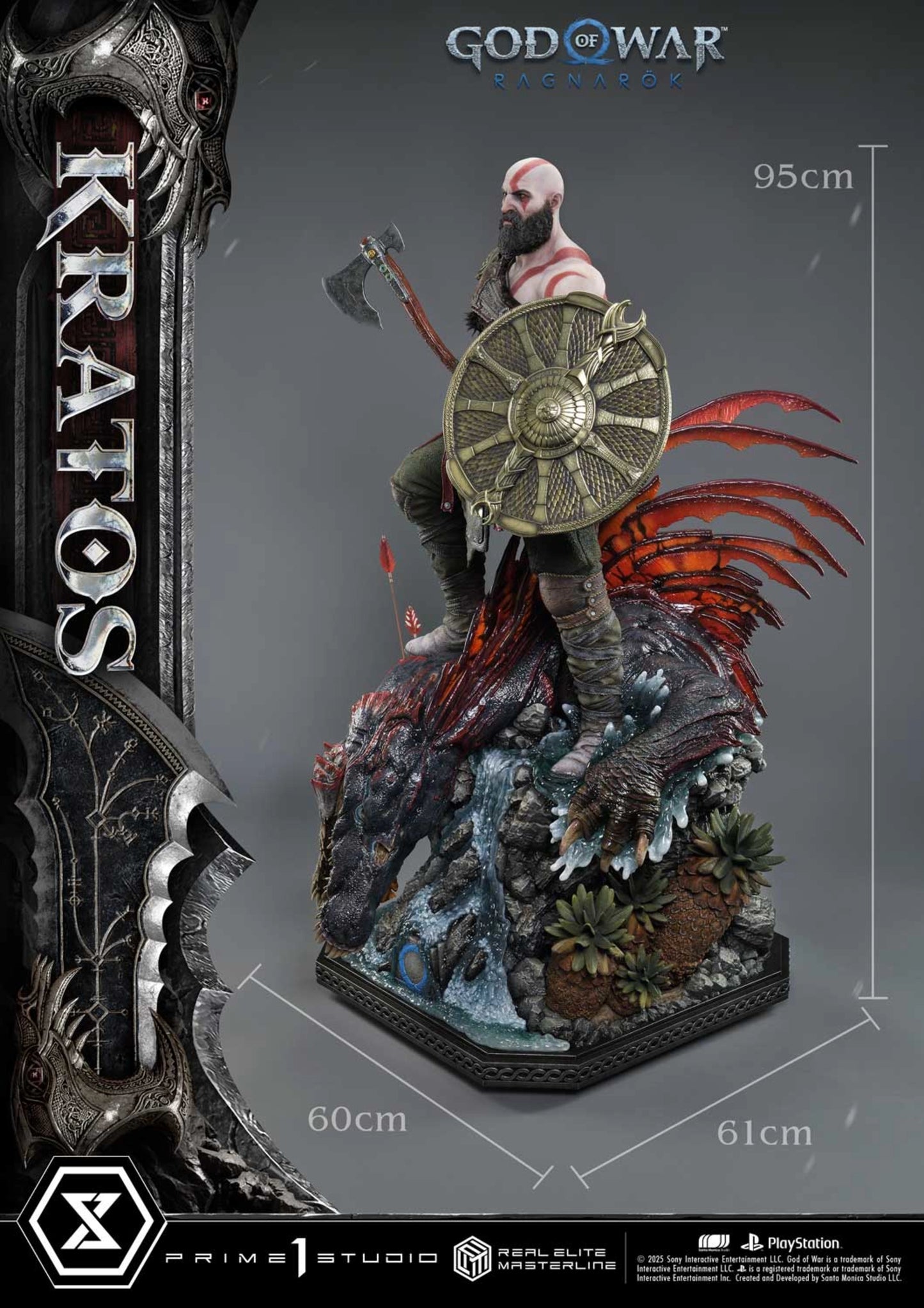 PRIME 1 STUDIO REAL ELITE MASTERLINE GOD OF WAR: RAGNAROK KRATOS ULTIMATE VERSION(PRE-ORDER)