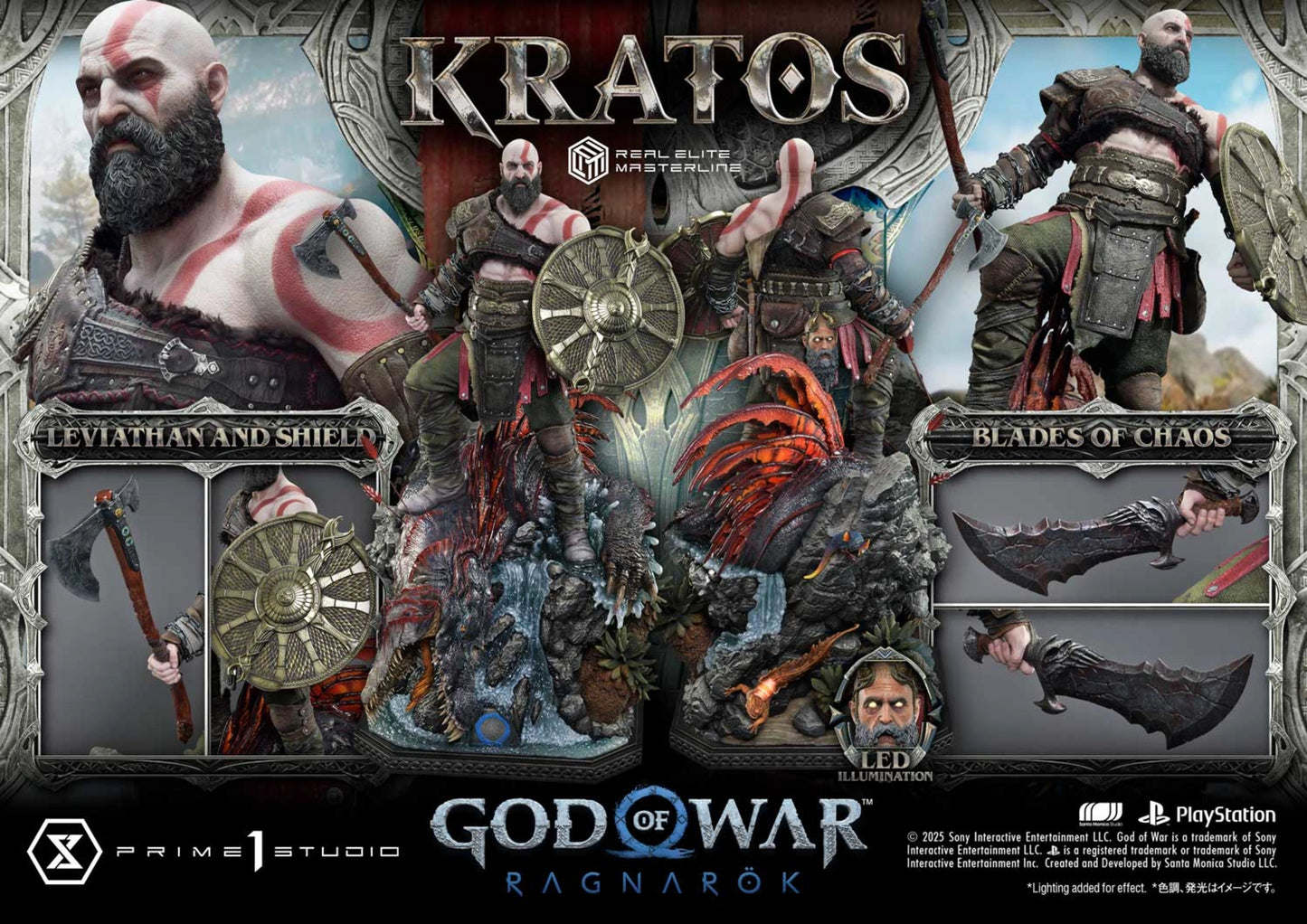 PRIME 1 STUDIO REAL ELITE MASTERLINE GOD OF WAR: RAGNAROK KRATOS(PRE-ORDER)