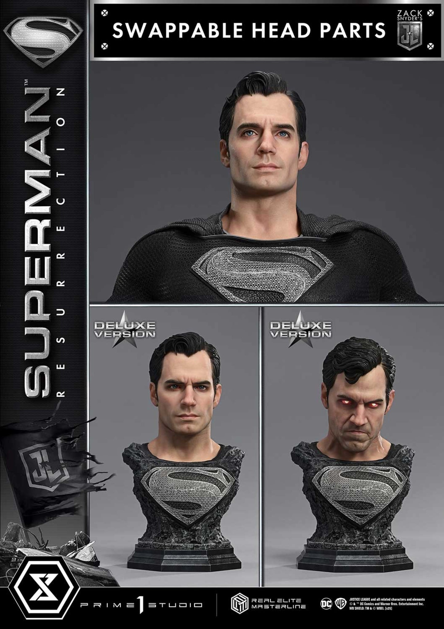 PRIME 1 STUDIO REAL ELITE MASTERLINE JUSTICE LEAGUE (FILM) SUPERMAN "RESURRECTION" ZACK SNYDER'S JUSTICE LEAGUE DX BONUS VERSION(PRE-ORDER)