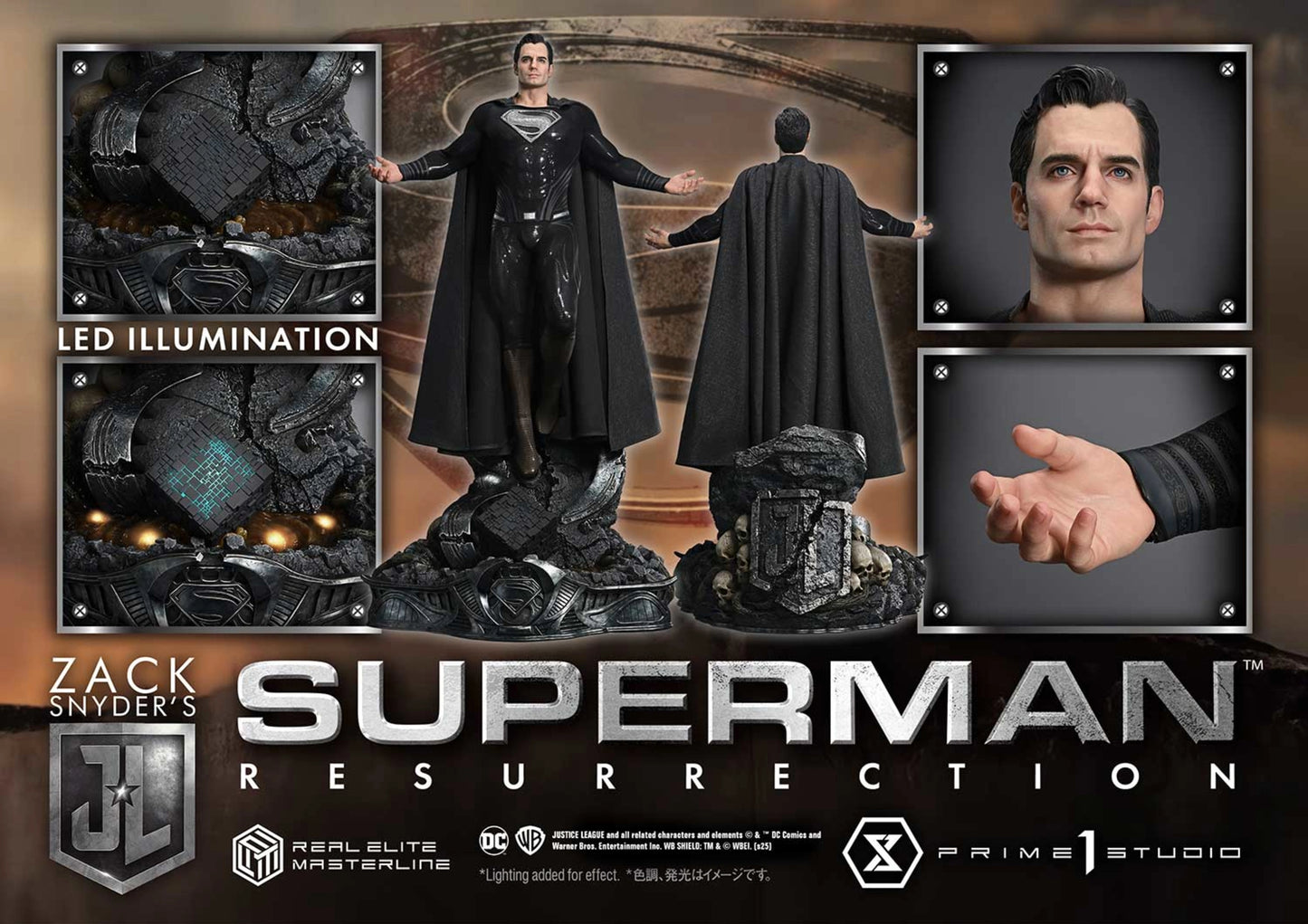 PRIME 1 STUDIO REAL ELITE MASTERLINE JUSTICE LEAGUE (FILM) SUPERMAN "RESURRECTION" ZACK SNYDER'S JUSTICE LEAGUE(PRE-ORDER)