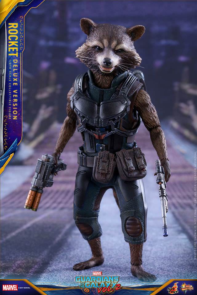 HOT TOYS MARVEL GUARDIANS OF THE GALAXY VOL. 2 - ROCKET (DELUXE VERSION) MMS411 - Anotoys Collectibles
