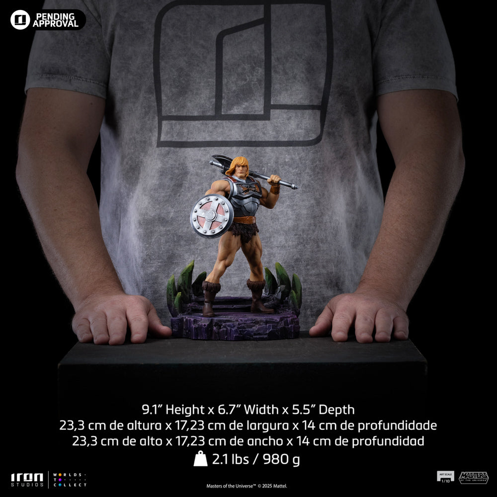 IRON STUDIOS HE-MAN (BATTLE ARMOR VER) ART SCALE 1/10 - HEMAN122825-10(PRE-ORDER) - Anotoys Collectibles