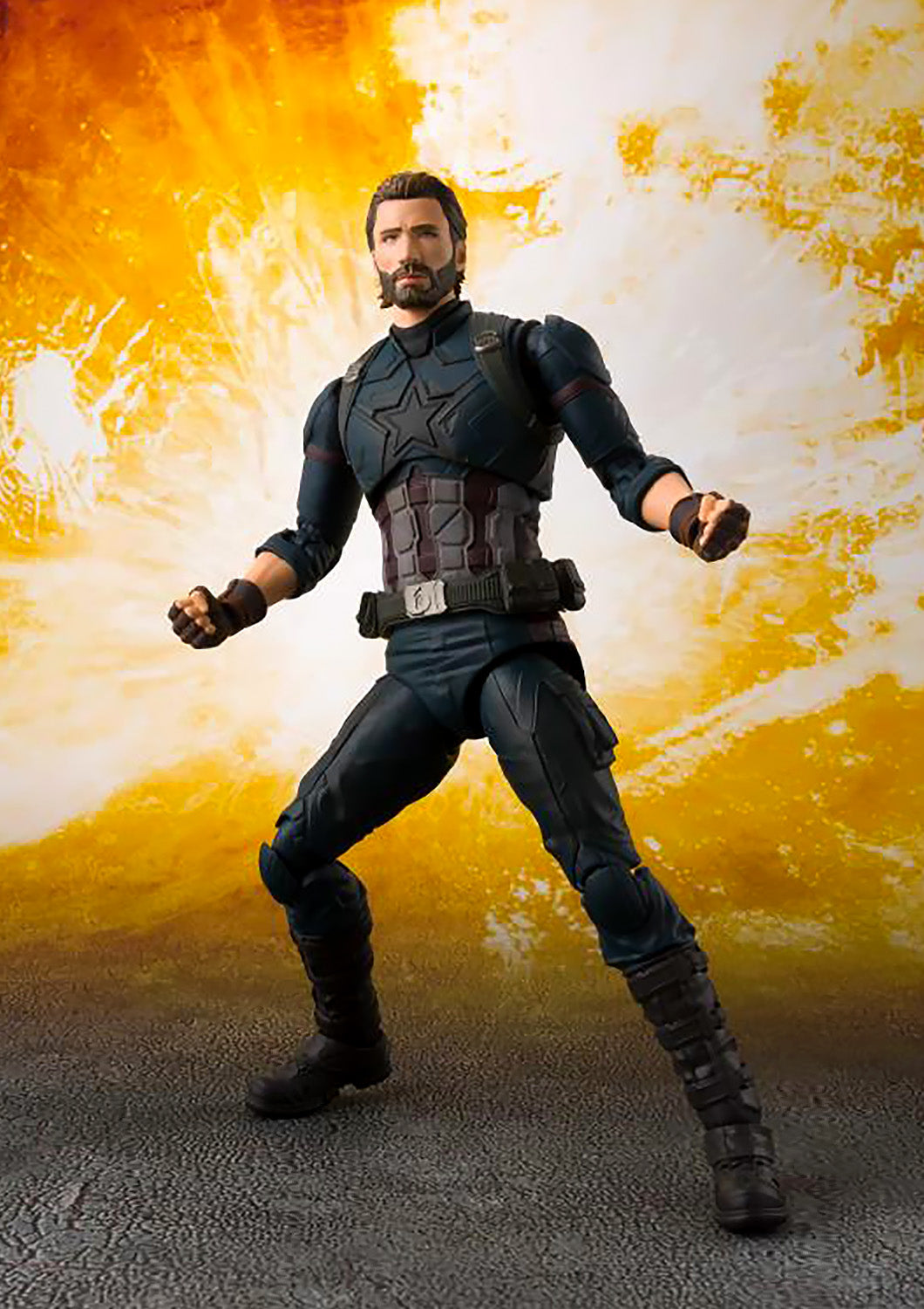 SH FIGUARTS AVENGERS INFINITY WAR CAPTAIN AMERICA & TAMASHII EFFECT EXPLOSION - SHF27626 - Anotoys Collectibles