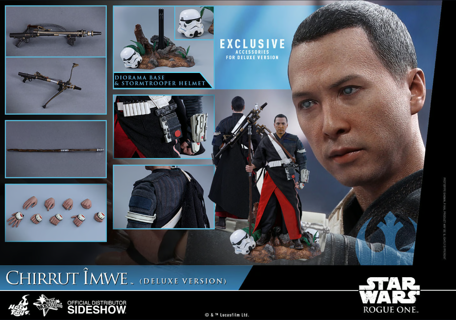 HOT TOYS STAR WARS ROGUE ONE CHIRRUT IMWE (DELUXE VERSION) 1/6 SCALE - MMS403 - Anotoys Collectibles