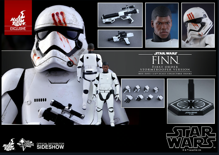 HOT TOYS STAR WARS EPISODE VI THE FORCE AWAKENS FINN FIRST ORDER STORM TROOPER - MMS367 - Anotoys Collectibles