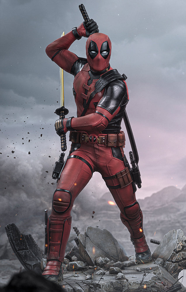 IRON STUDIOS DEADPOOL D&W LEGACY REPLICA 1/4 SCALE STATUE