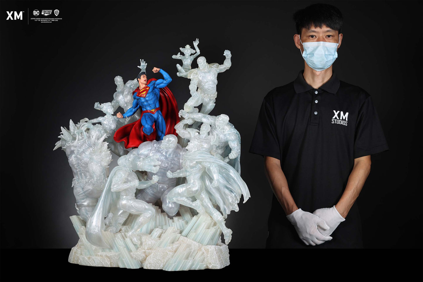 XM STUDIOS DC SUPERMAN - JUSTICE BY DAVID FINCH 1:6 SCALE (ICE VERSION) (PREORDER)