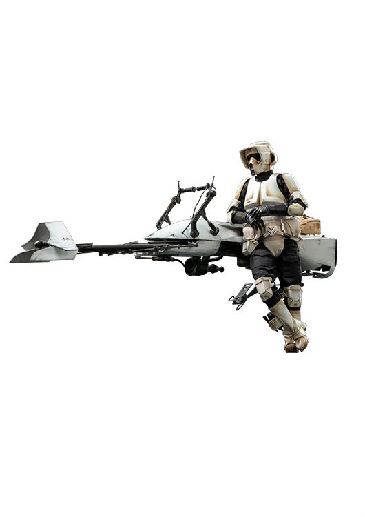 HOT TOYS STAR WARS THE MANDALORIAN SCOUT TROOPER AND SPEEDER BIKE 1/6 TMS017 - Anotoys Collectibles