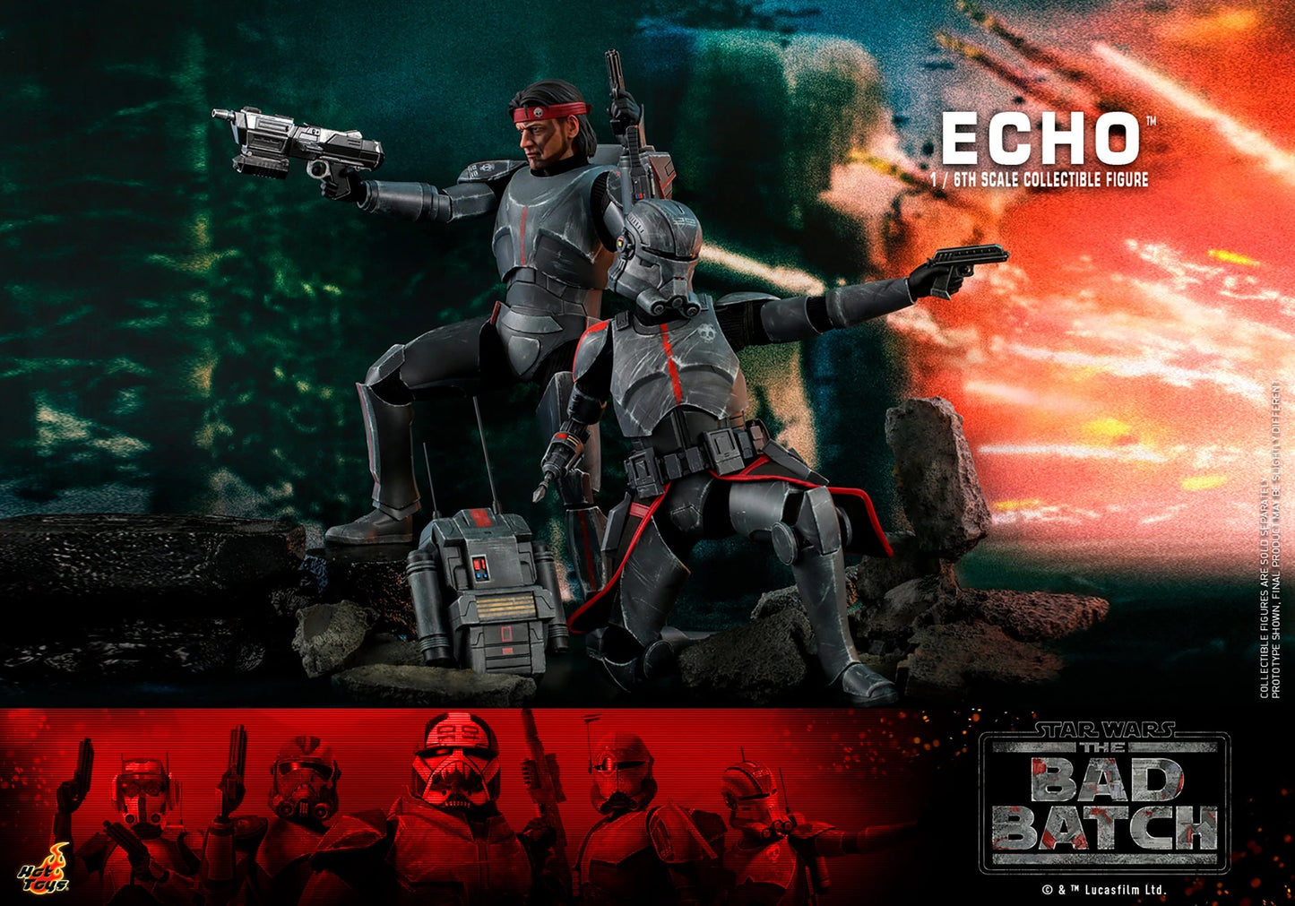 HOT TOYS STAR WARS: THE BAD BATCH ECHO 1/6 TMS042