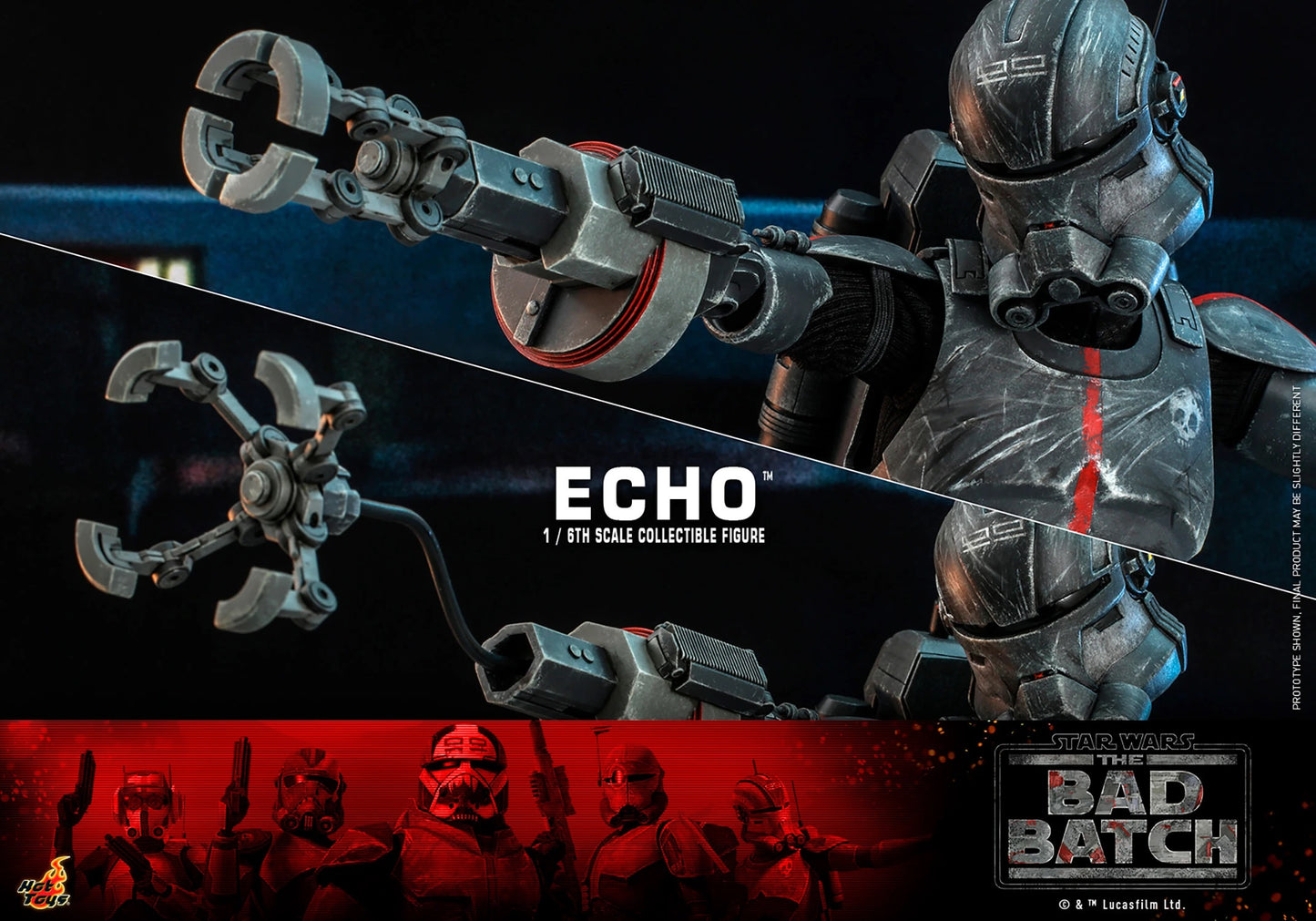 HOT TOYS STAR WARS: THE BAD BATCH ECHO 1/6 TMS042