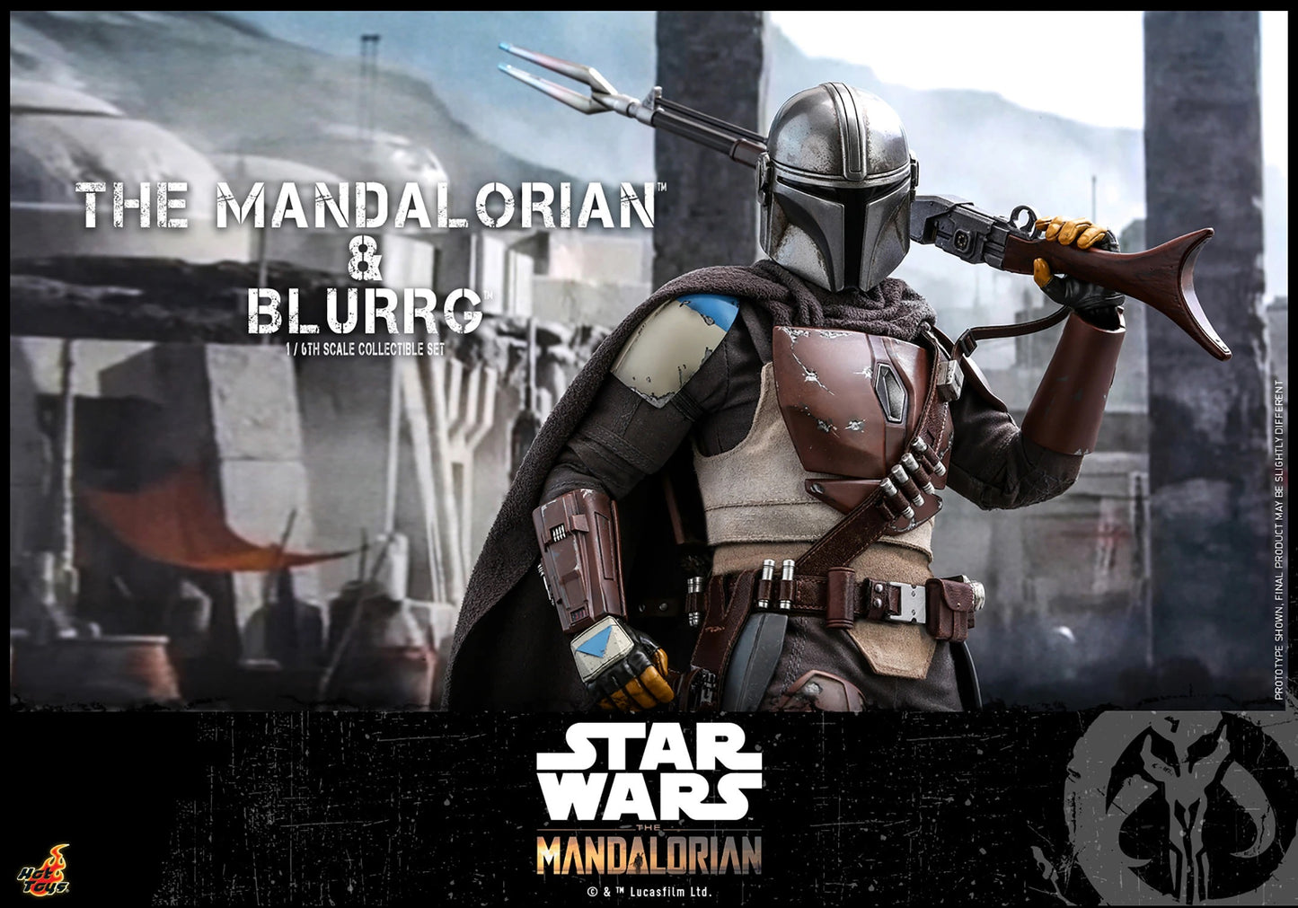 HOT TOYS STAR WARS THE MANDALORIAN: MANDALORIAN AND BLURRG 1/6 TMS046