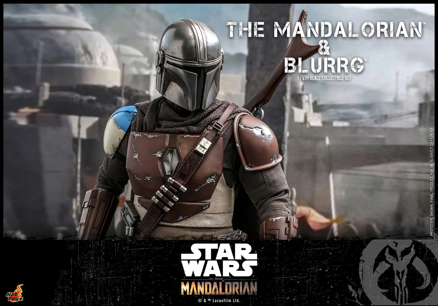 HOT TOYS STAR WARS THE MANDALORIAN: MANDALORIAN AND BLURRG 1/6 TMS046