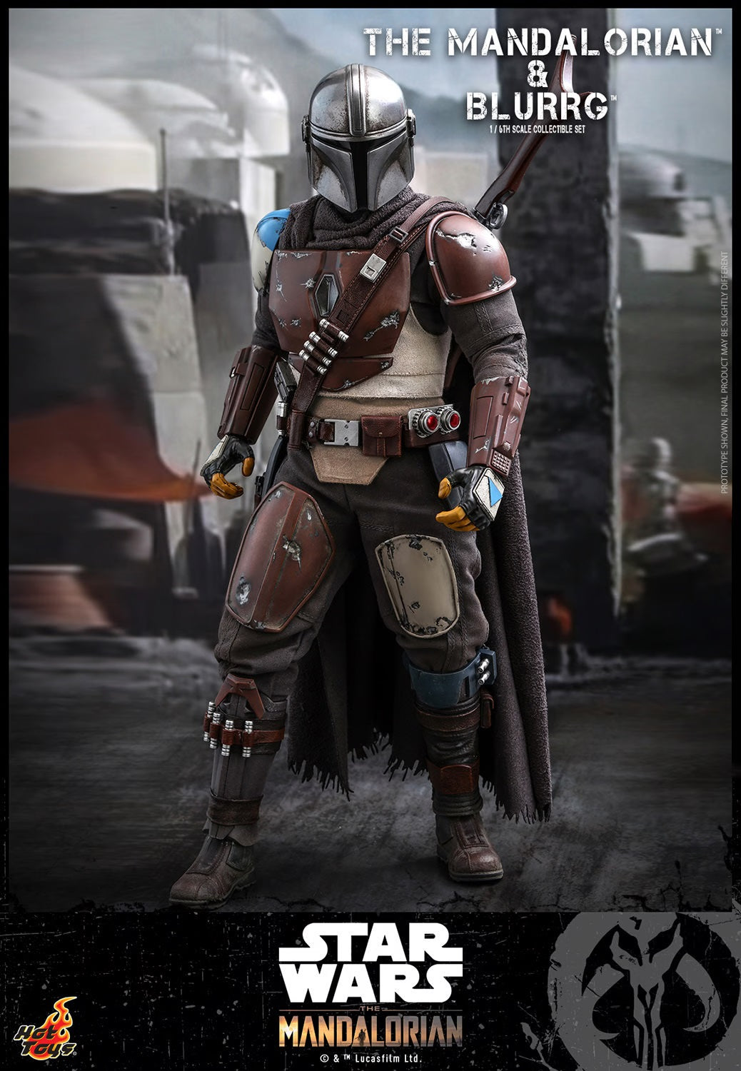 HOT TOYS STAR WARS THE MANDALORIAN: MANDALORIAN AND BLURRG 1/6 TMS046