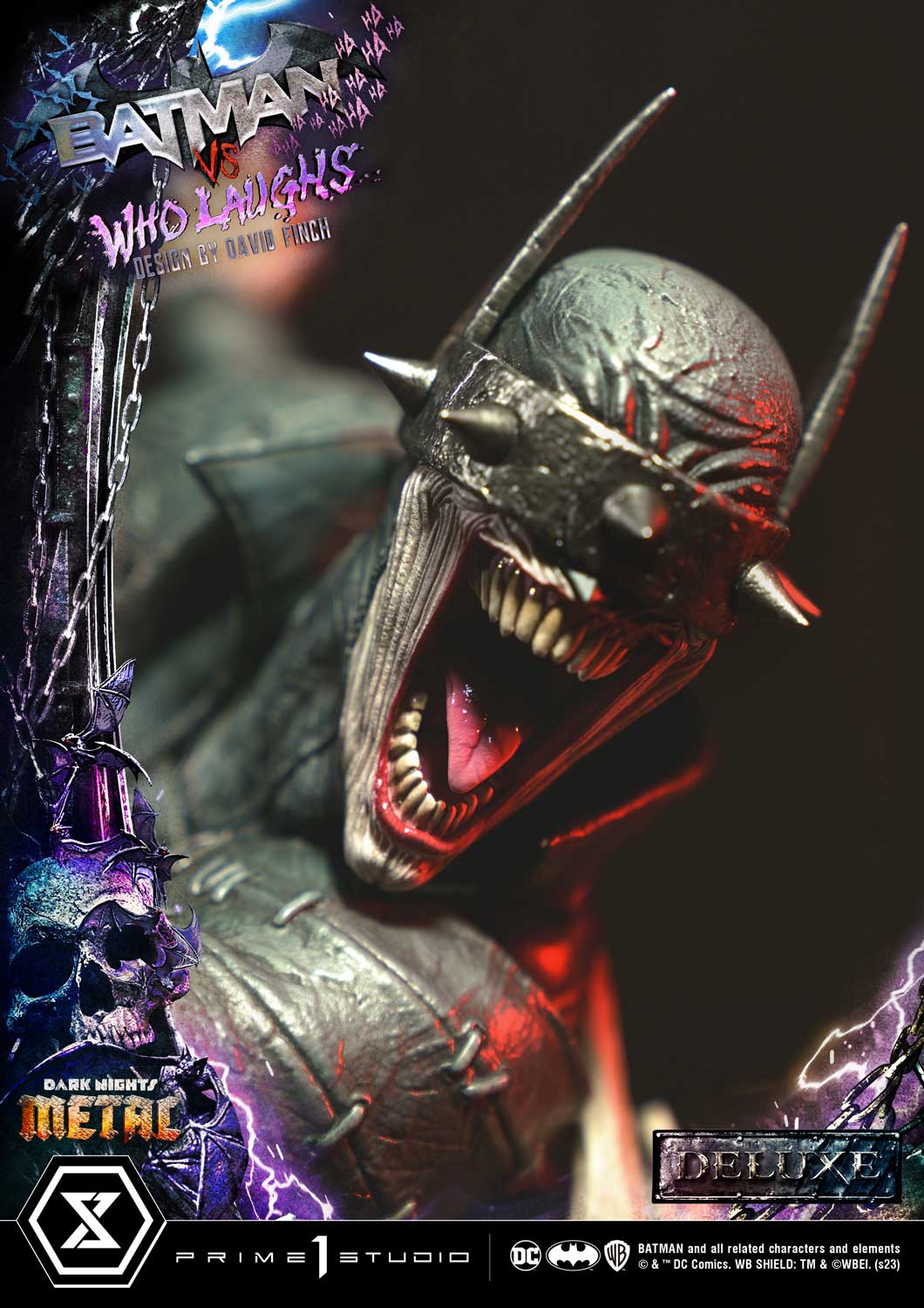 ULTIMATE PREMIUM MASTERLINE DARK NIGHTS: METAL (COMICS) BATMAN VERSUS BATMAN WHO LAUGHS (DESIGN BY DAVID FINCH) DELUXE VERSION (PRE-ORDER) - Anotoys Collectibles