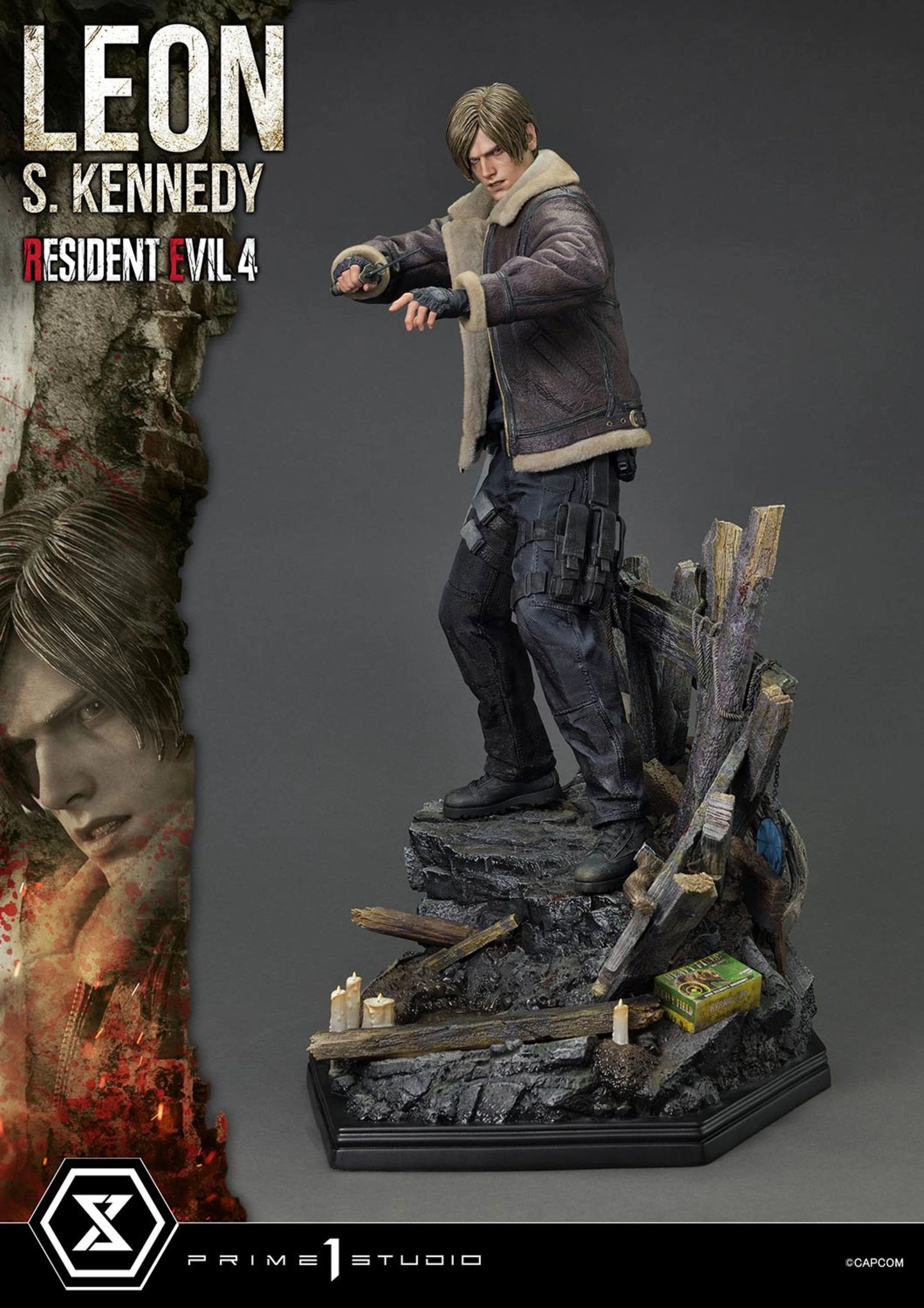 PRIME 1 STUDIO ULTIMATE PREMIUM MASTERLINE RESIDENT EVIL 4 LEON S. KENNEDY BONUS VERSION - UPMRE4-01S(PRE-ORDER)