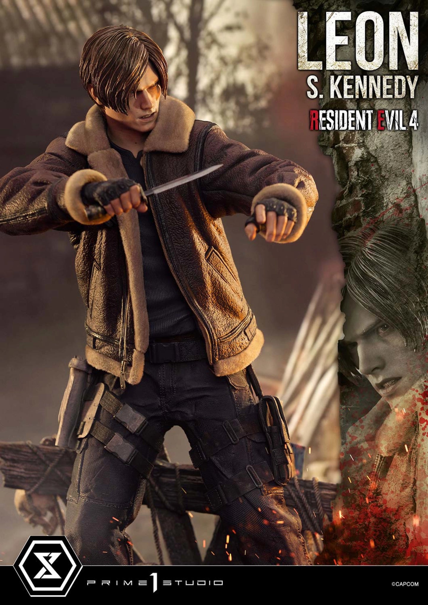 PRIME 1 STUDIO ULTIMATE PREMIUM MASTERLINE RESIDENT EVIL 4 LEON S. KENNEDY BONUS VERSION - UPMRE4-01S(PRE-ORDER)