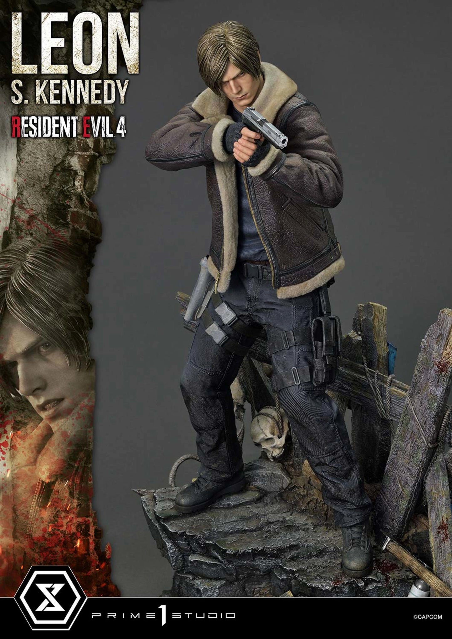 PRIME 1 STUDIO ULTIMATE PREMIUM MASTERLINE RESIDENT EVIL 4 LEON S. KENNEDY BONUS VERSION - UPMRE4-01S(PRE-ORDER)